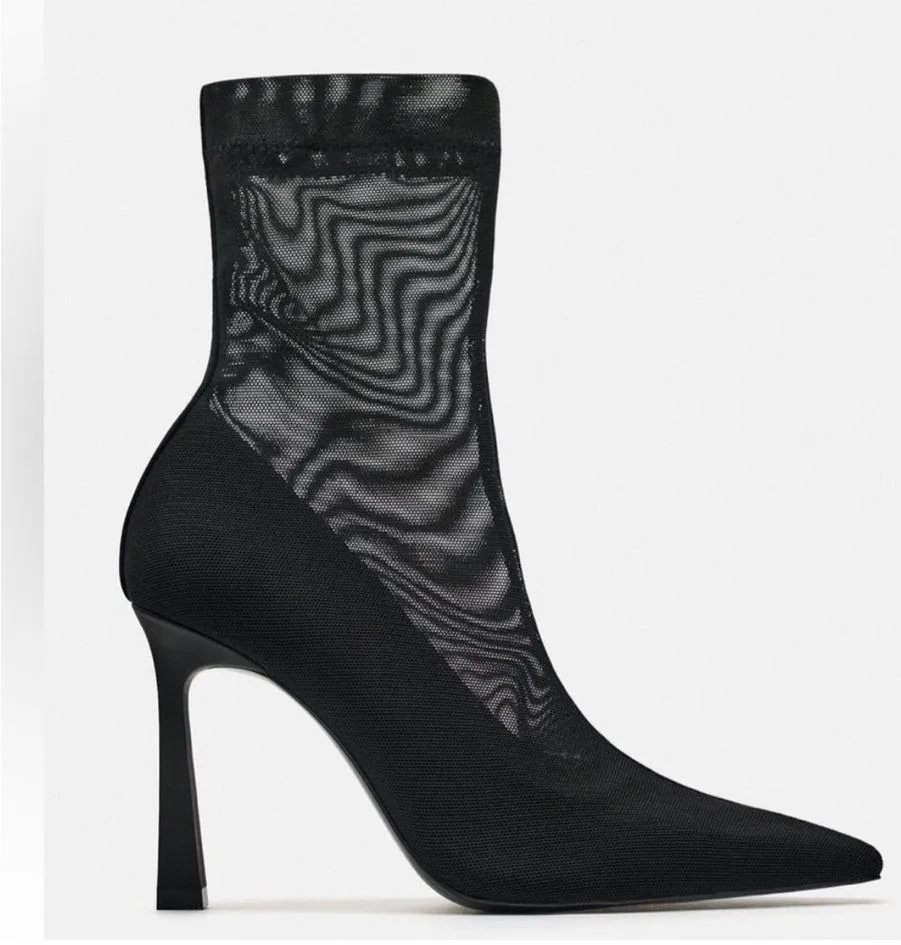 Zara Mesh Booties - Image 2