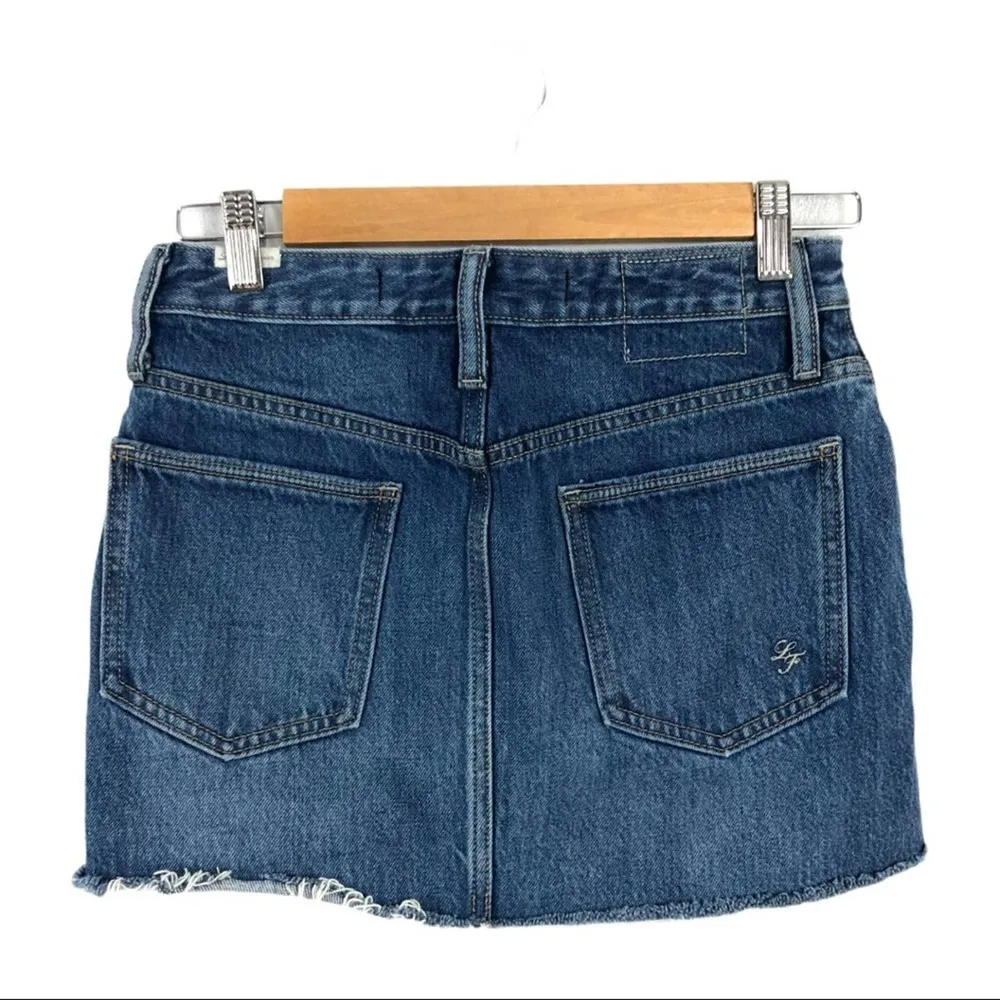 Lover and Friends Alex Mini Skirt Size 25 Denim 100% Cotton Medium Wash - Image 8