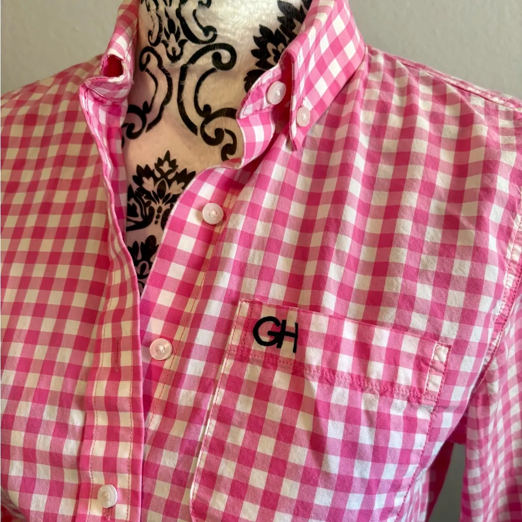 Gilly Hicks  SIDNEY Pink Gingham Button-Up Shirt - Image 3