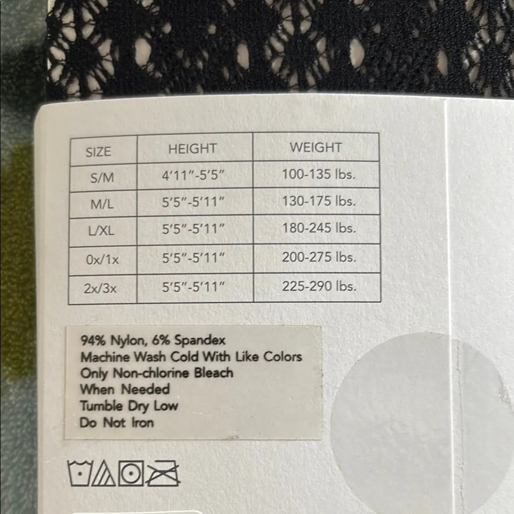 Maurices Black Textured Tights - Image 3