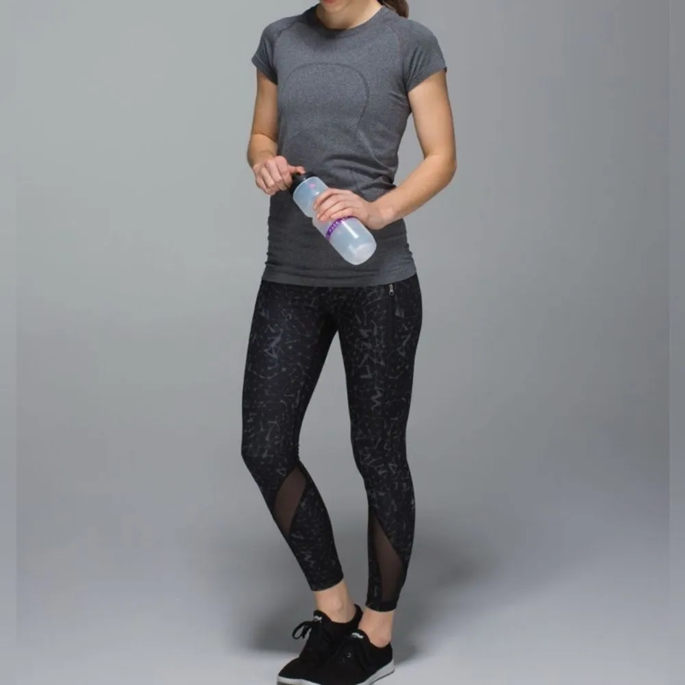 Lululemon Inspire Crop ll Full On Luxtreme Mesh Star Crushed Coal Leggings - Image 2