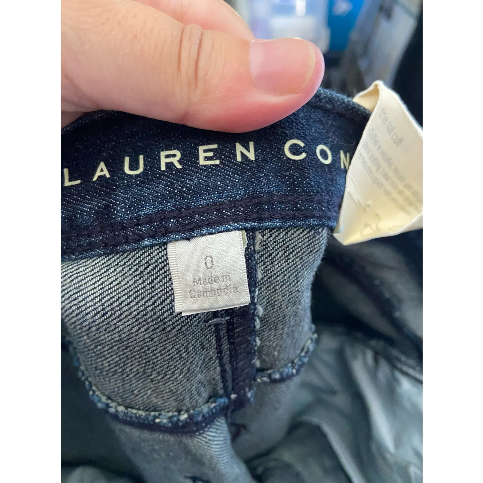 Lauren‎ Conrad Womens Jeans Size 0 Kate The Pencil Roll Cuff Blue Denim NEW - Image 5