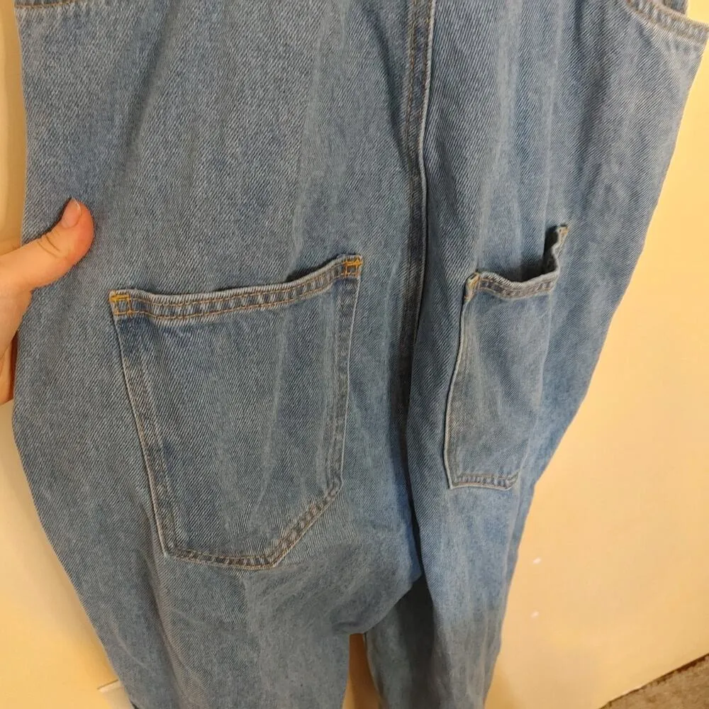 We Wore What Size Small Denim Cotton Overalls Blue Trendy Country Gardening - Image 5