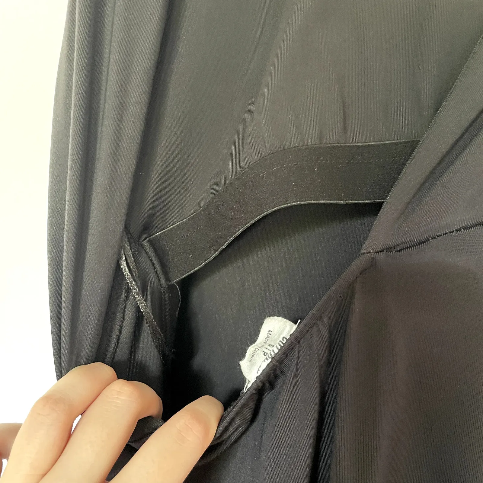 Cotton-On black maxi dress open back high neckline women's size S pencil skirt - Image 5