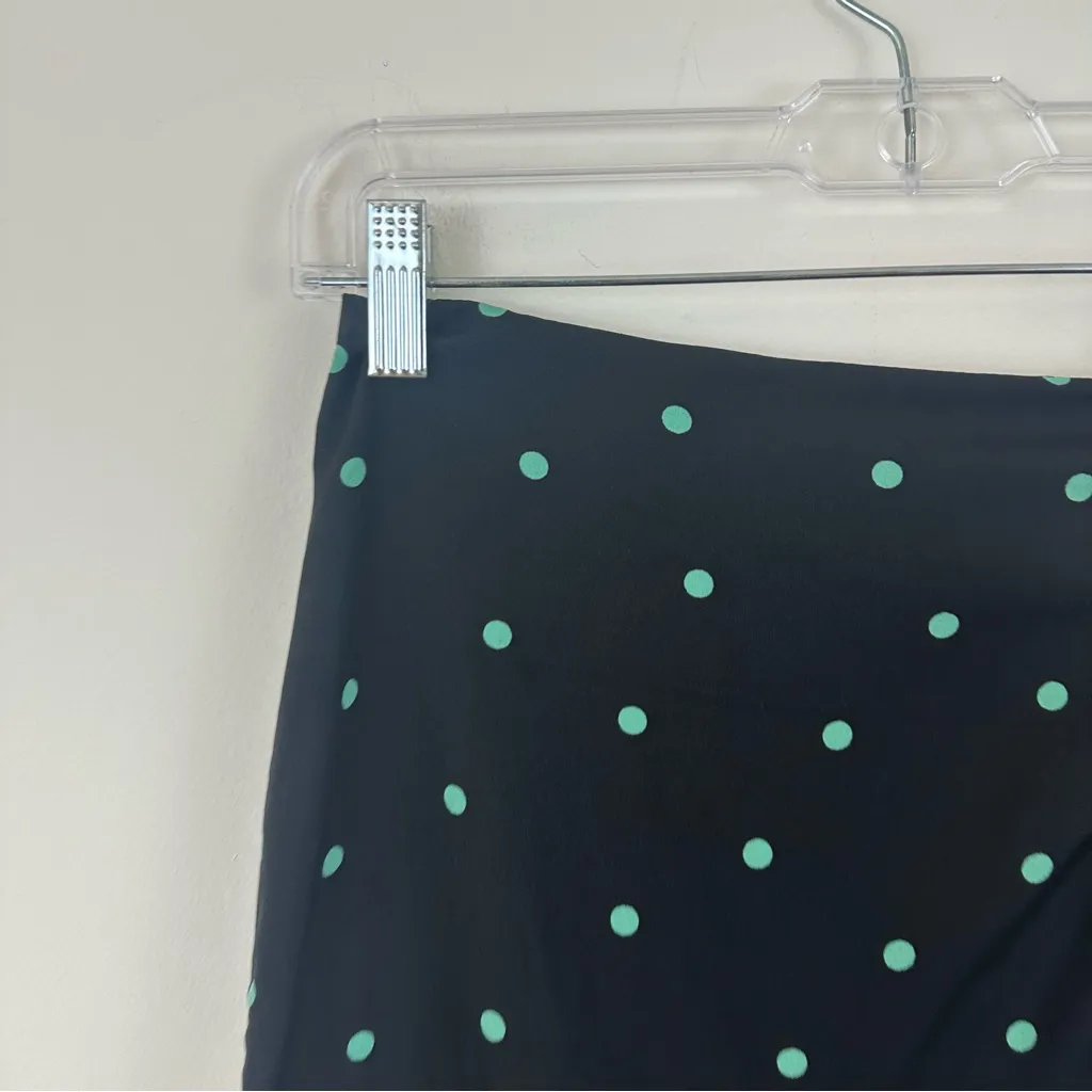 Wednesday's Girl Midmaxi Skirt With Front Split in Black Scattered Spot Small - Image 4