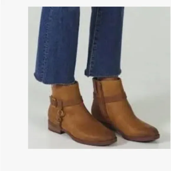 Vionic Rhiannon Equestrian Ankle Boot,Cognac Nubuck Leather Buckle,Size 7.5 NWOT - Image 2