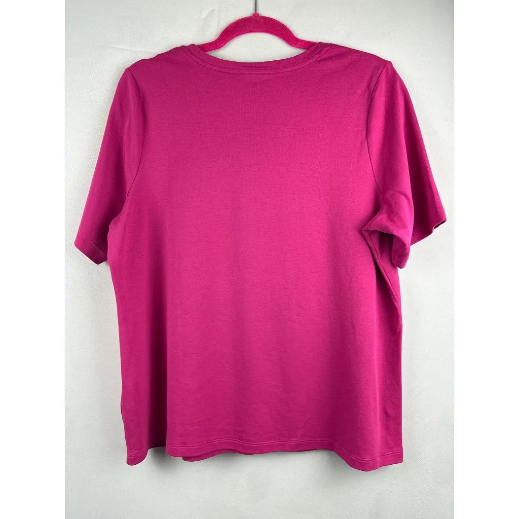 Isaac Mizrahi Live! Essentials Womens Pink T - Image 6