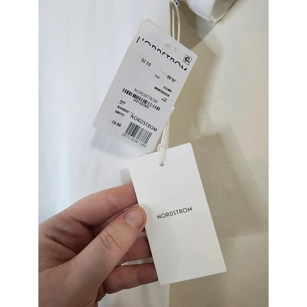 NWT Nordstrom Coastal Grandma White‎ Midi Long Women XXS Dress - Image 3