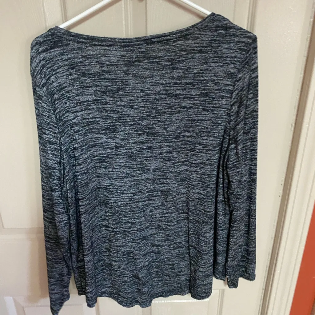 Apt. 9 Charcoal Long Sleeve Top - Image 4