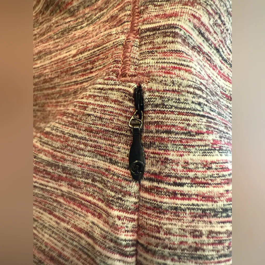 Lululemon Runderful 1/2 Zip Pullover Space Dye Camo Berry Rumble Pink Black 6 - Image 5