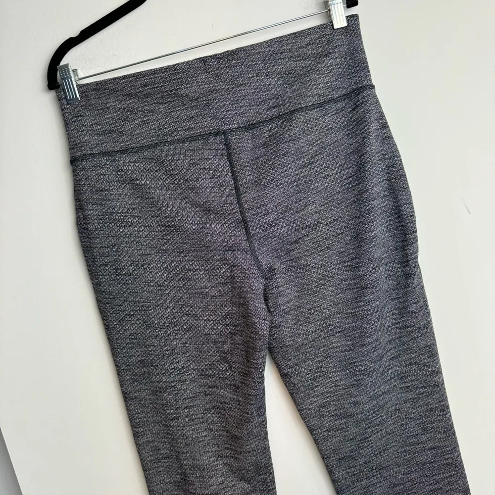 Lululemon Skinny Will Pant Sz 12 Full On Luon Heathered Roll Down Waistband - Image 11