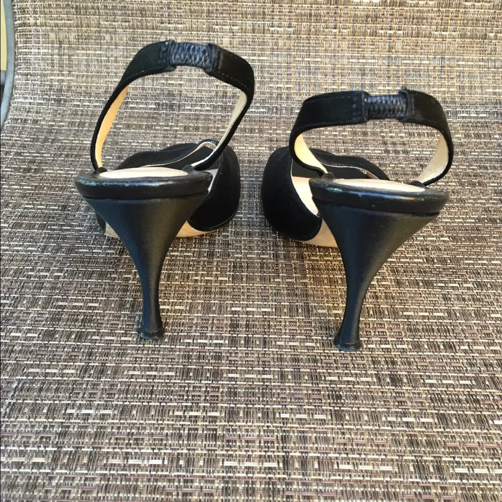 Cole Haan  black satin formal shoes - Image 4