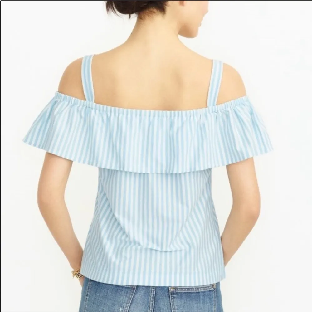 NWT J. Crew Striped Off Shoulder Top - Image 2