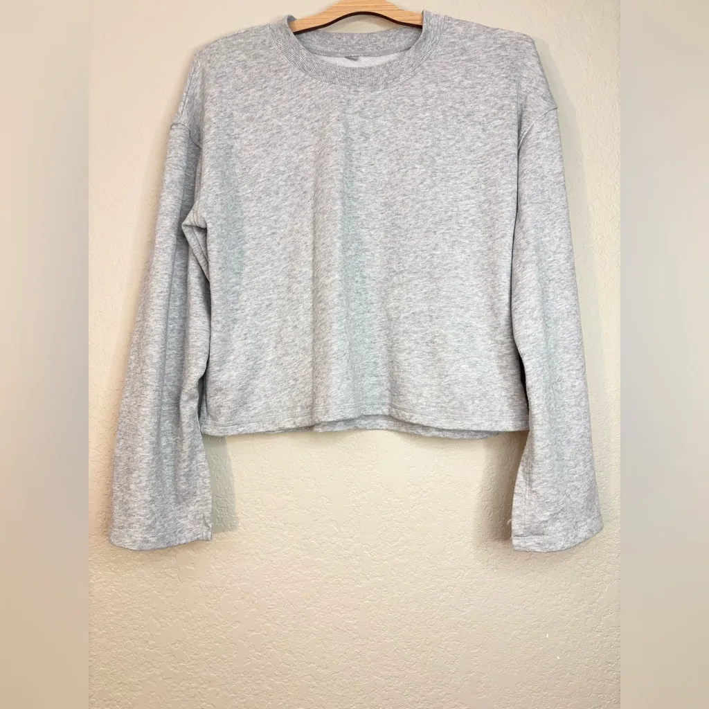 Lorna Jane Logo Gray Pullover Sweatshirt Size M - Image 2