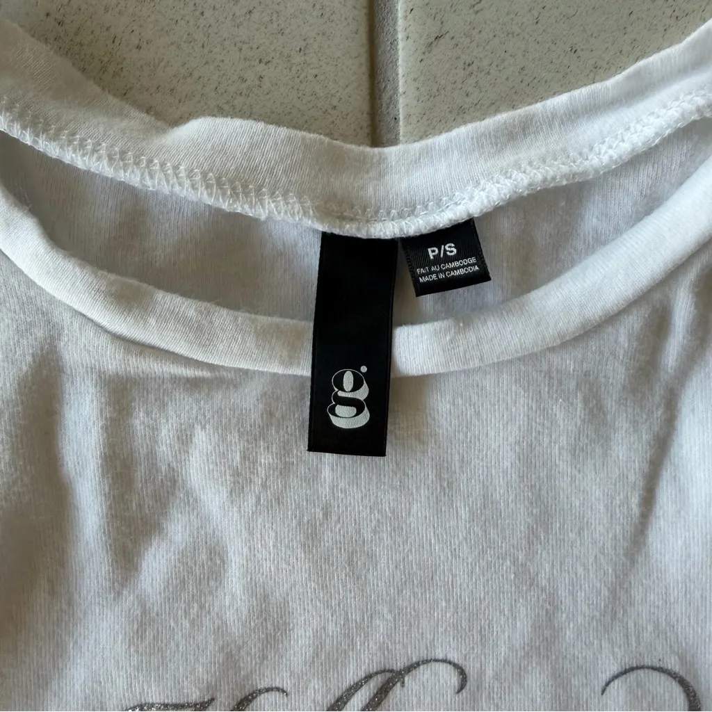 Garage baby tee with 'Hollywood' Print - Image 2