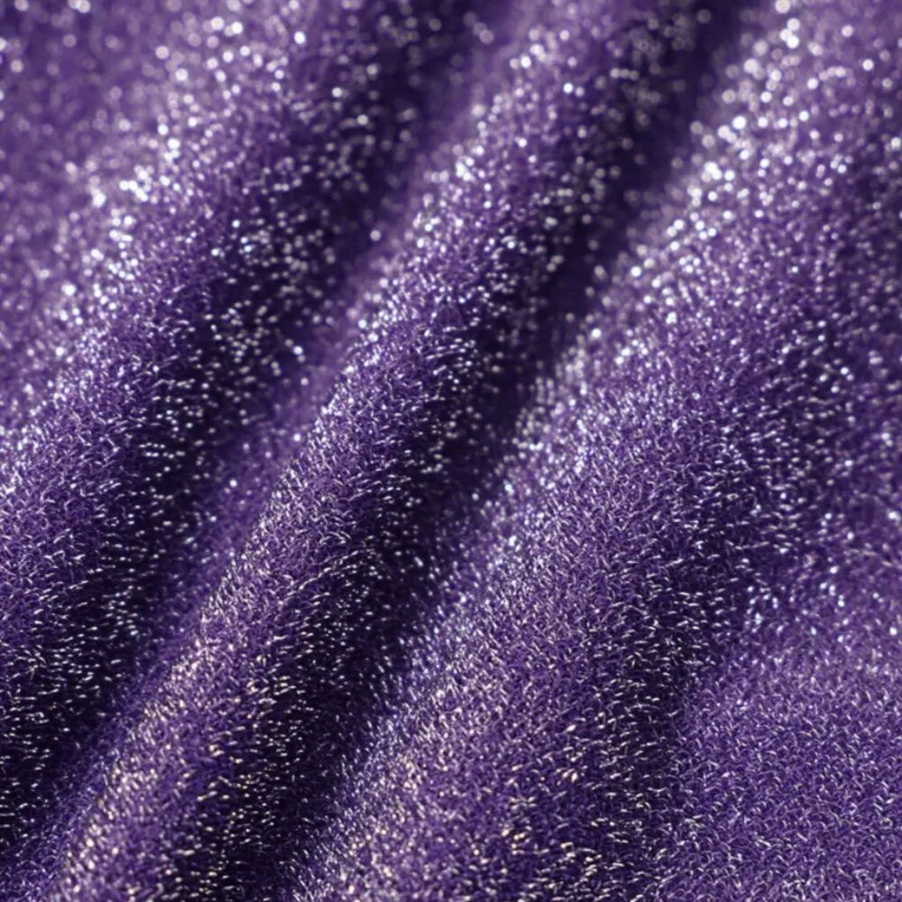 BERLOOK Purple Lurex Cut Out Bikini Top ONLY 65 Size L - Image 11