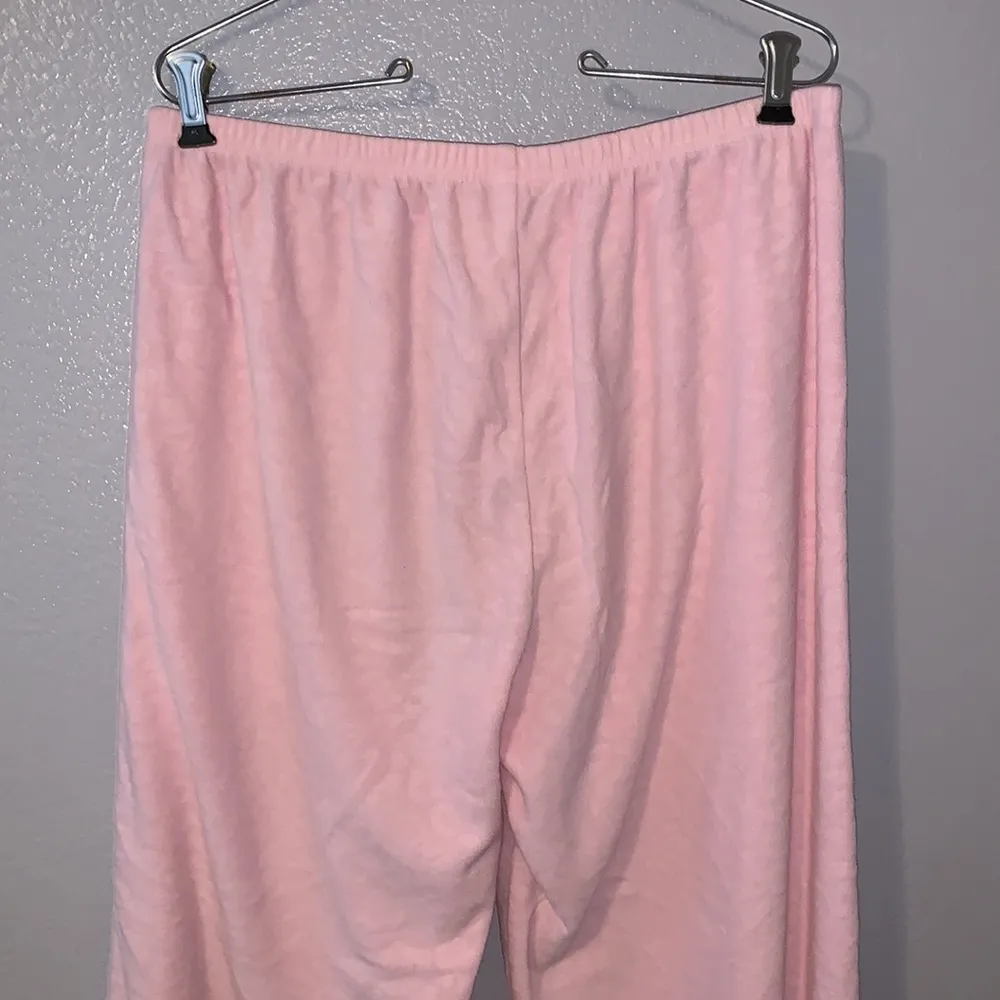 Pinkk Comfy pink cheetah print stretchy plush pajama pants Size L - Image 5