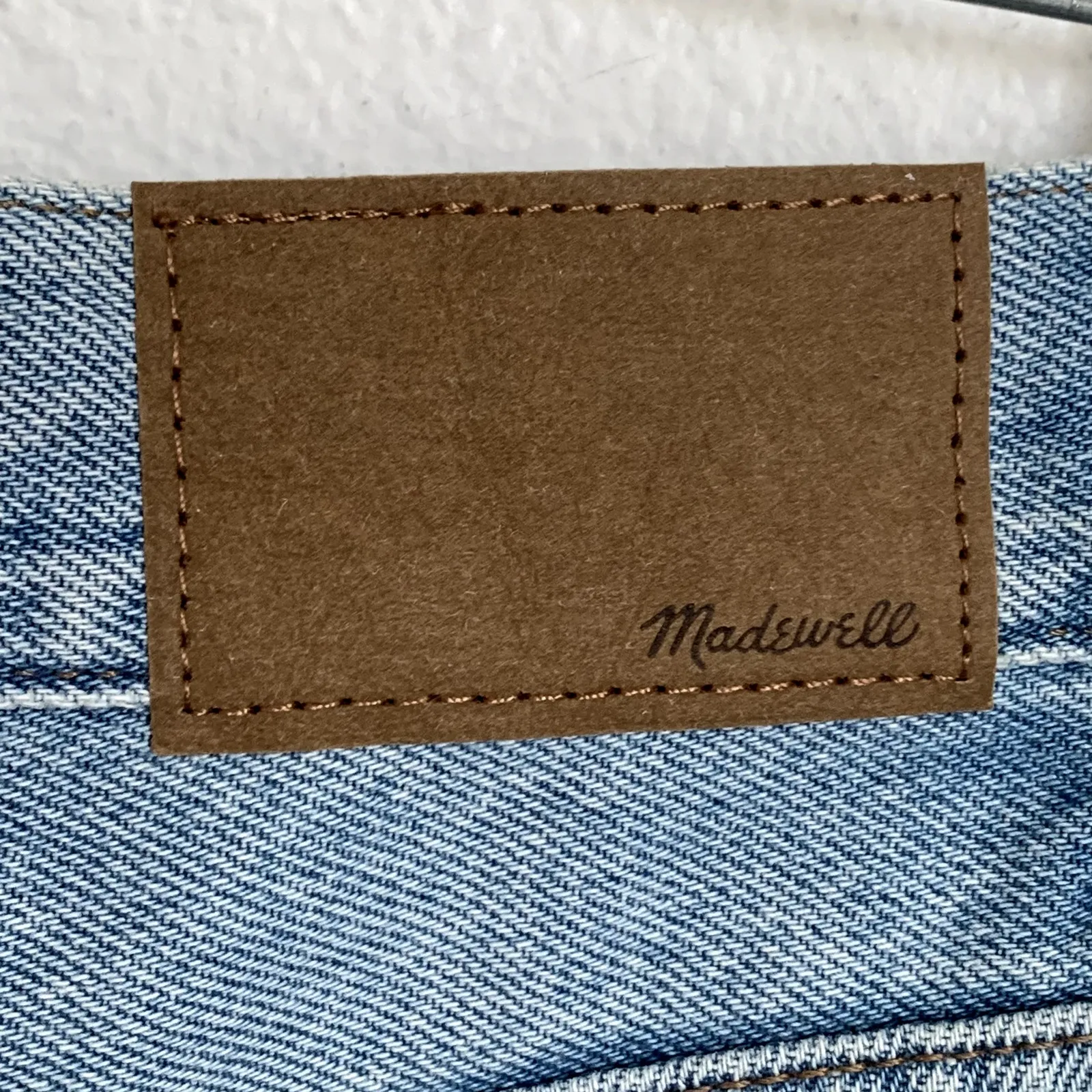 NWT Madewell Sz 29 Baggy Straight Paxton Light Blue Wash NQ185 Button Fly - Image 7