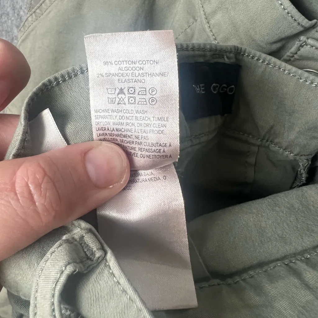 Lucky Brand Woman Size 4 Olive Green military pockete‎ skinny fit pants - Image 3