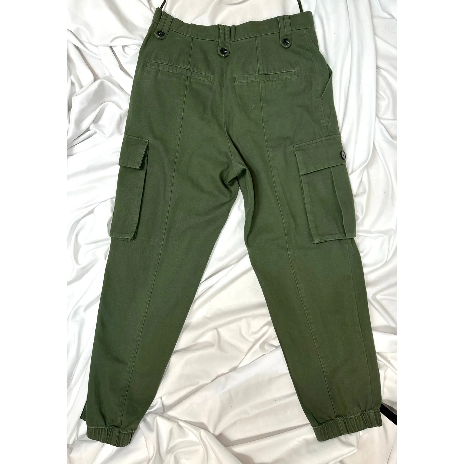 Zadig & Voltaire Pilote Cargo Pants Army Green 38 - Image 8
