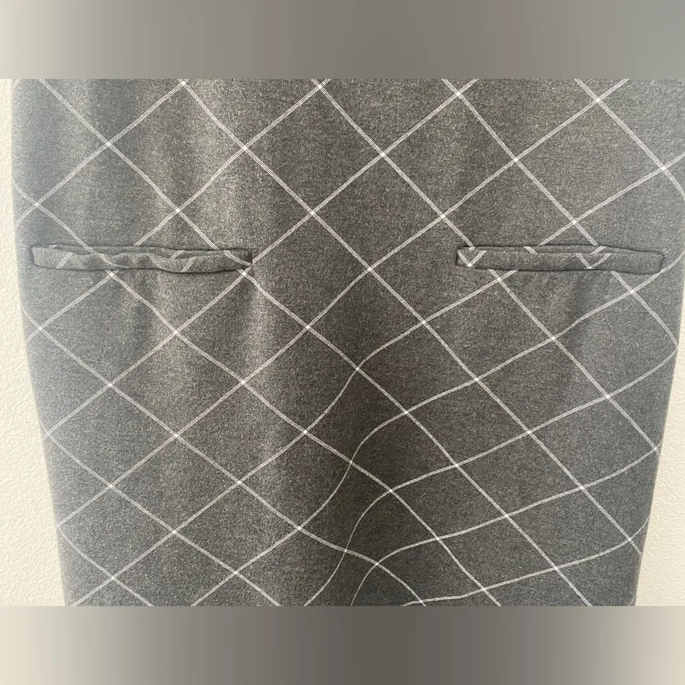 Sharagano Sleeveless‎ Dress Gray/White Size 6 - Image 3