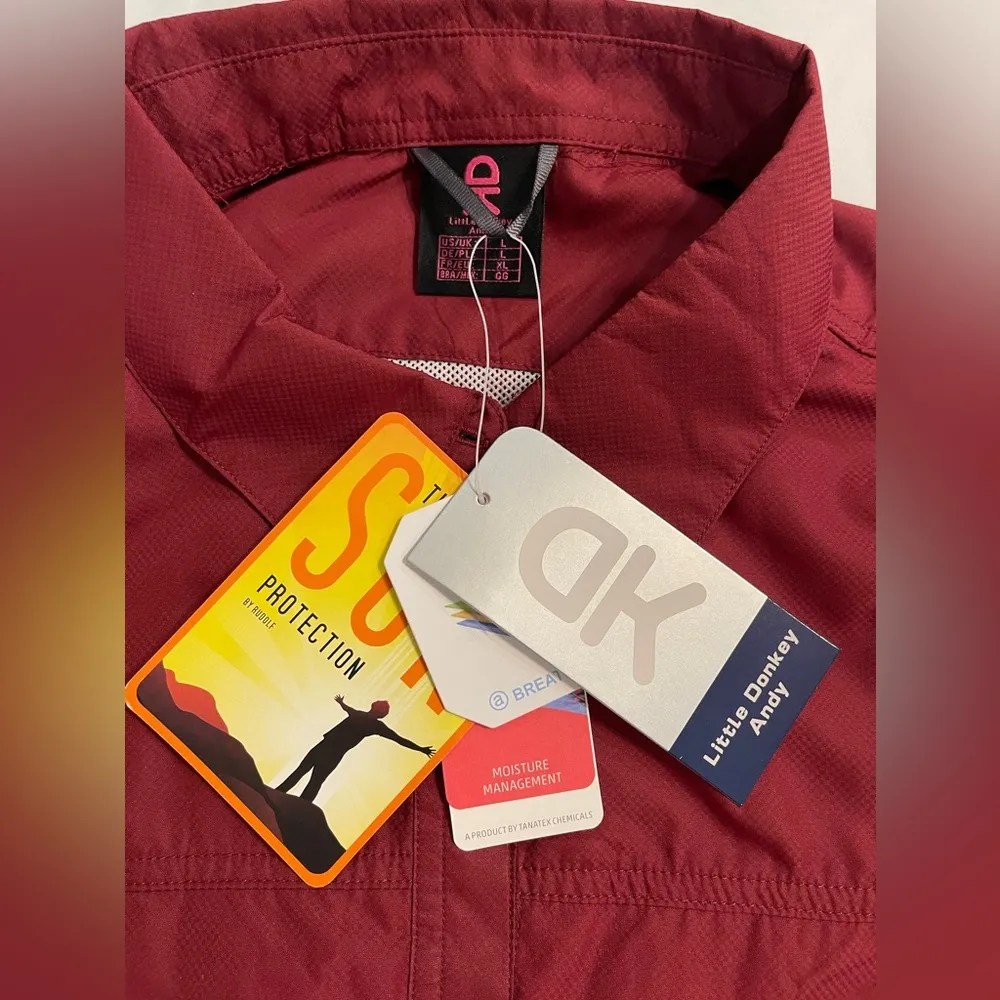 Little Andy Donkey UV Protection Water Proof Wind Proof Breathable Wine Color Size L - Image 5