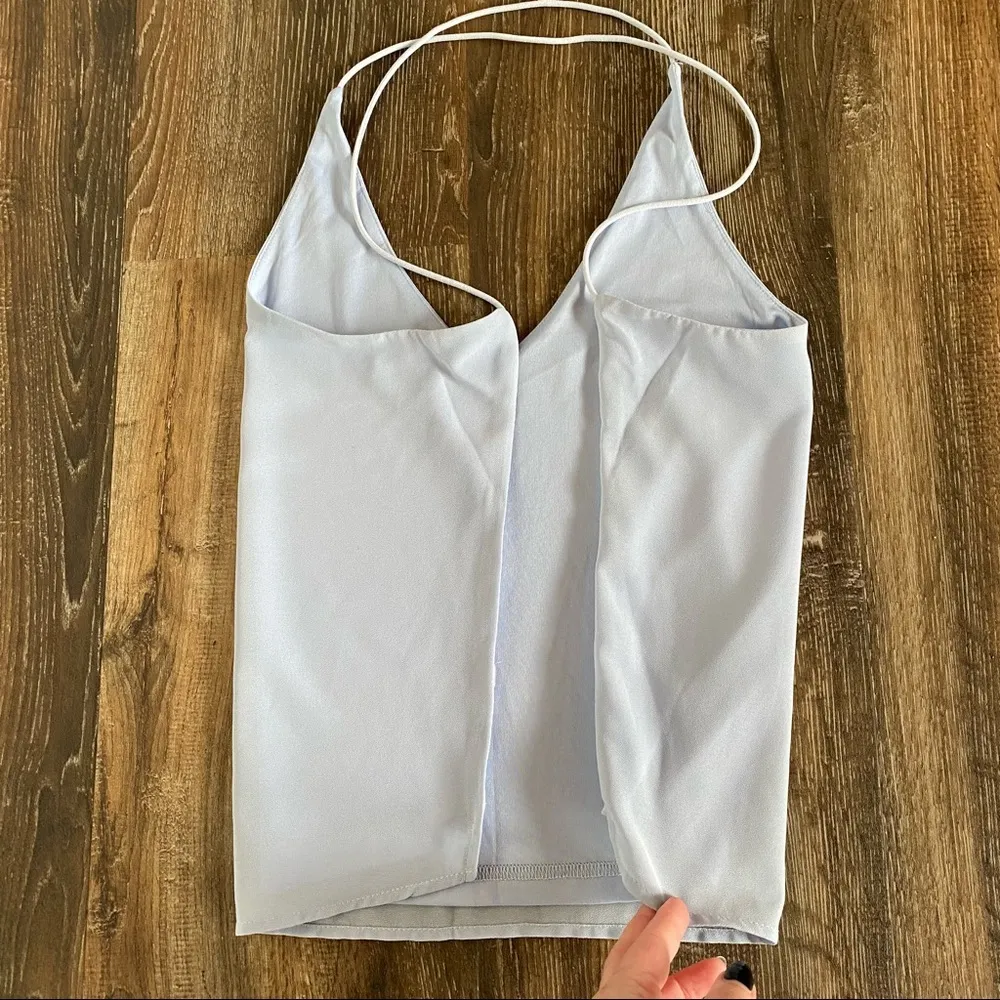 Tobi Pale Blue Open Back Tank Size Large - Image 7