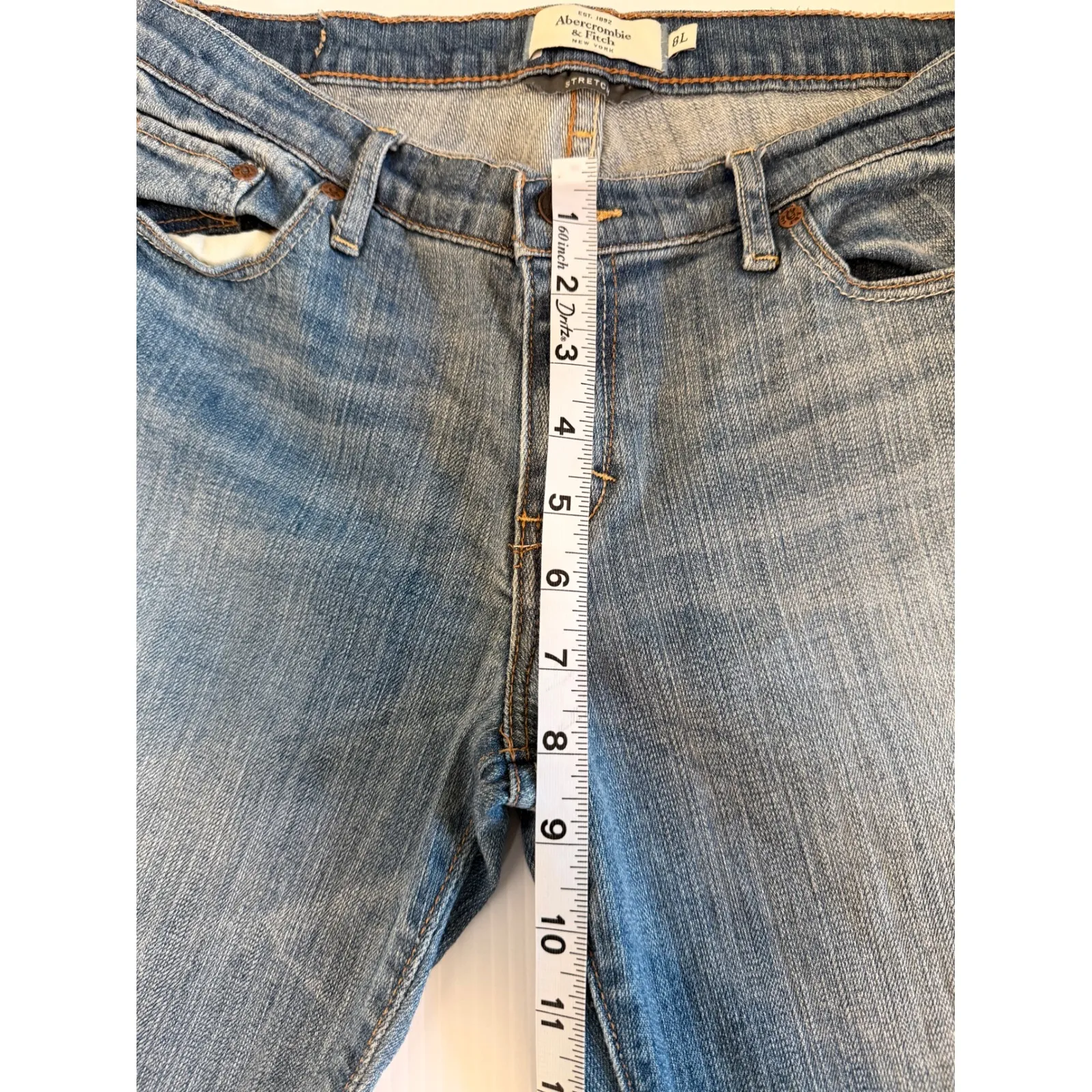 Abercrombie‎ Fitch Emma Bootcut Jeans Medium Wash Stretch Womens 8L - Image 8