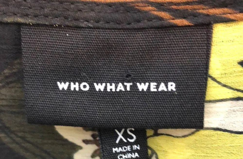 Who What Wear Floral Neck Tie Blouse XS - Image 4