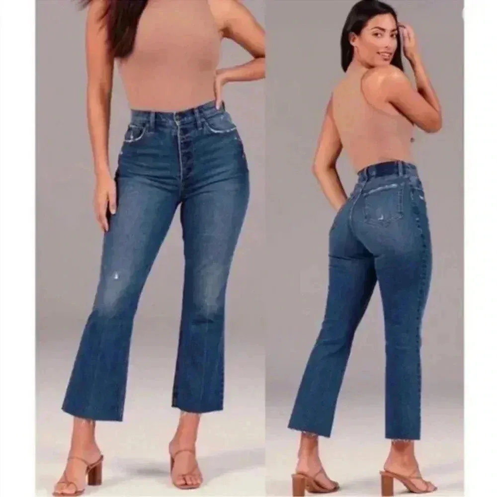 Abercrombie & Fitch The Kick Flare Ultra High Rise Jeans 25 - Image 2