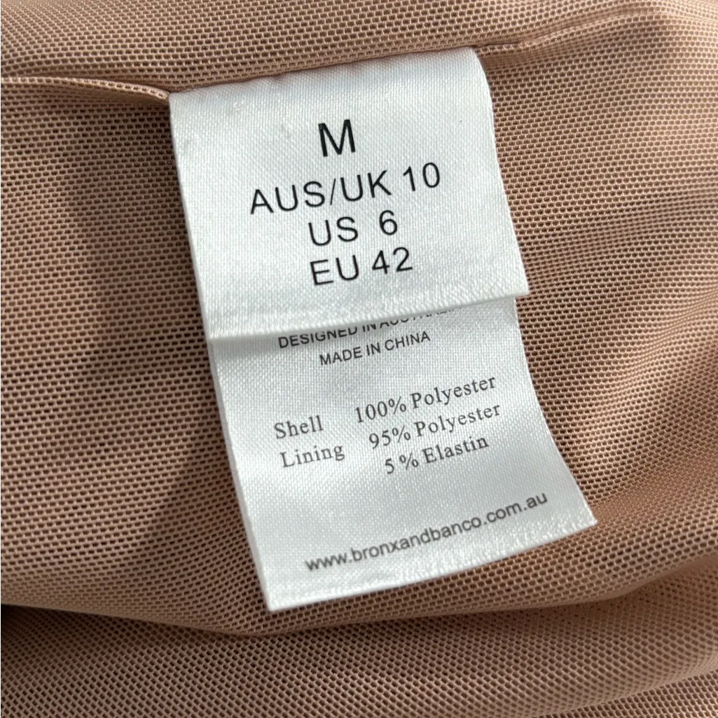 Bronx and Banco bride bridal wedding white boho Tiffany Blanc Dress size medium - Image 15