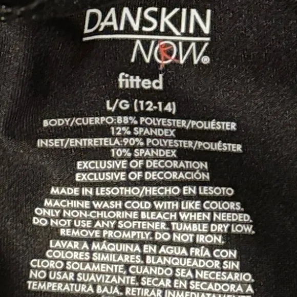 Danskin Colorblock Leggings Black & Pink Women’s L Large 12-14 - Image 10