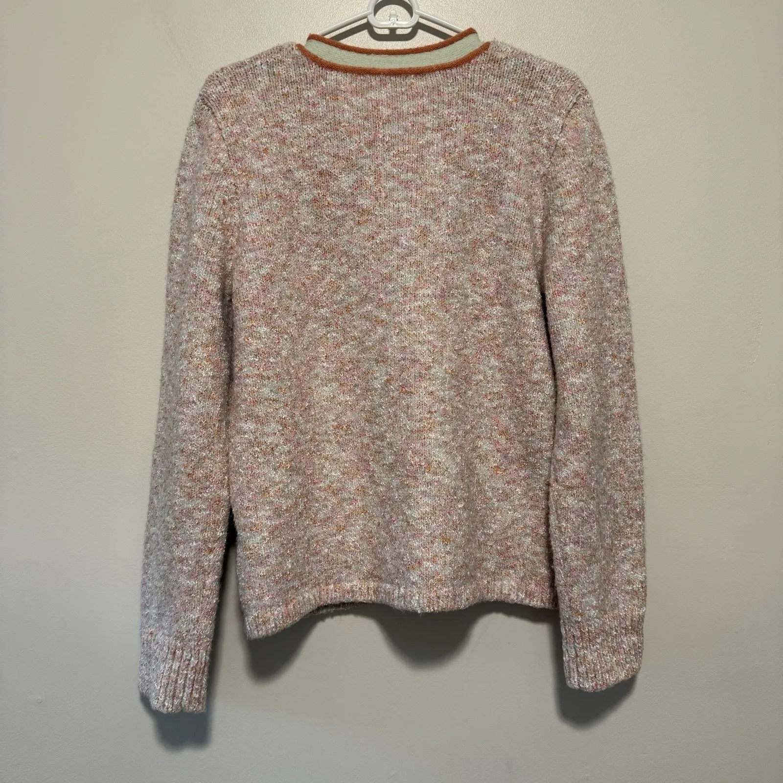 J. Crew Marled Sweater Lady Jacket in Ice Pink Size Medium‎ - Image 6