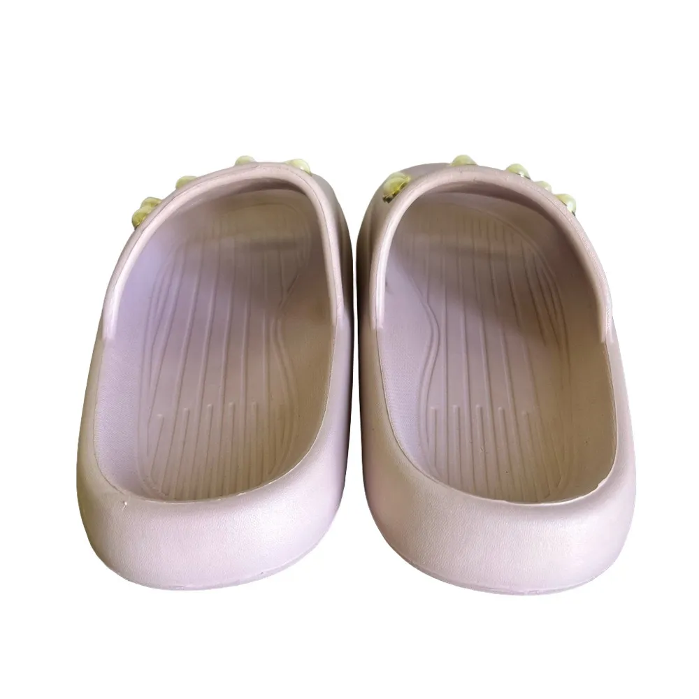 Kenneth Cole New York Mello Eva Pearl Women's Blush Slide Size 8 #B1416 Pink - Image 6