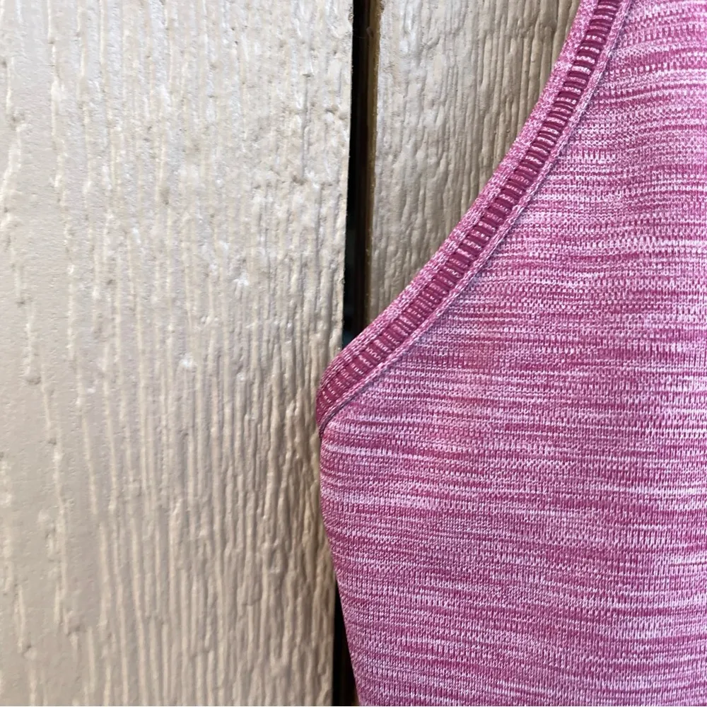 Nike Women’s Sports Bra Heathered Burgundy Light Padding Size XL - Image 6