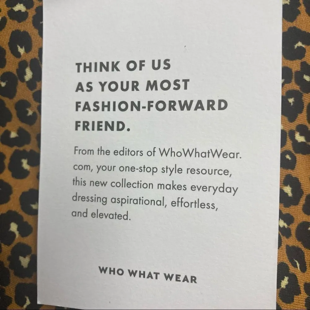 WHO WHAT WEAR,Animal Print,Cropped,High Rise, Stretch Pants,Size 4,New With Tags - Image 6