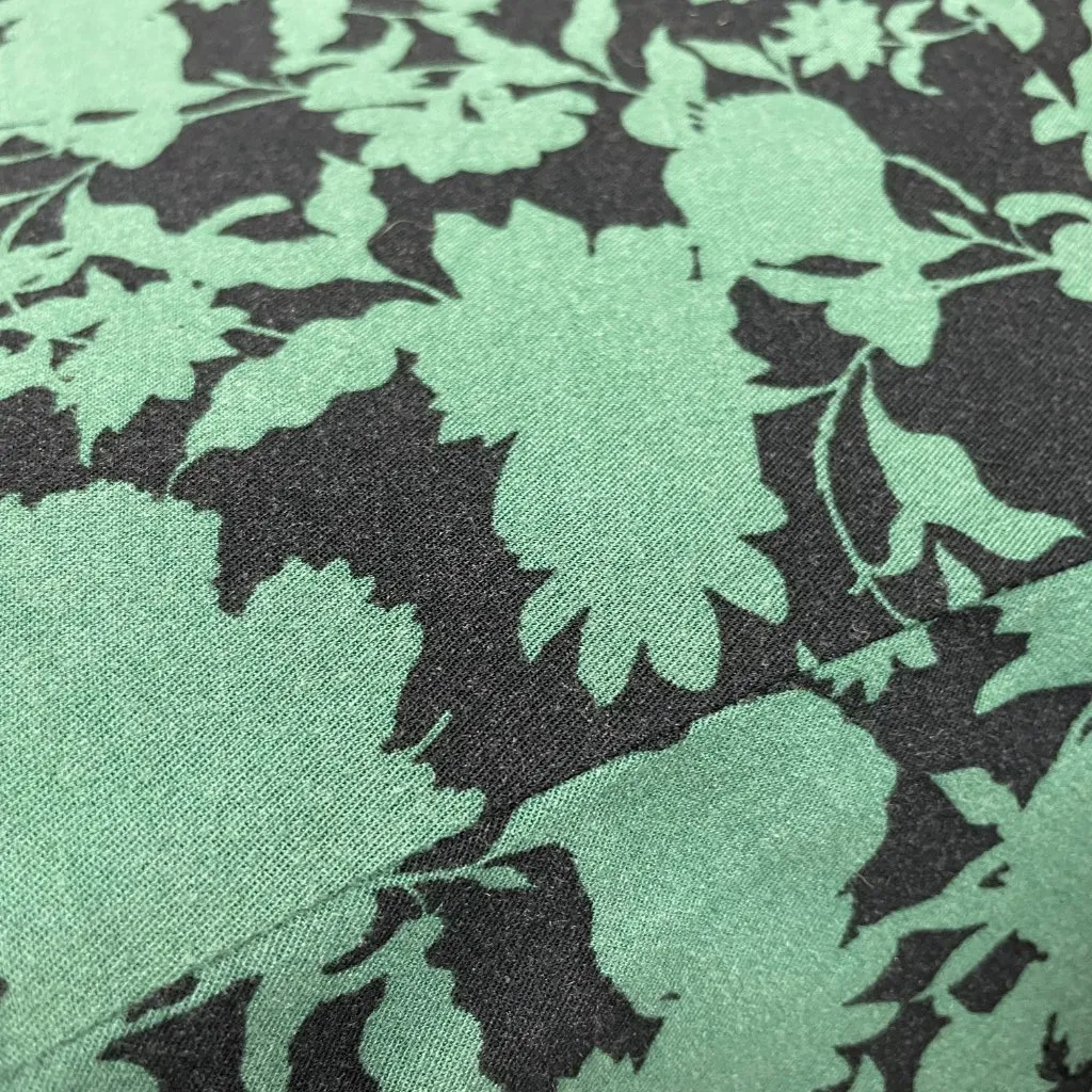 41 Hawthorn Dress Floral Sleeveless Shirred Smocked Back Pockets‎ Size Large Green - Image 11