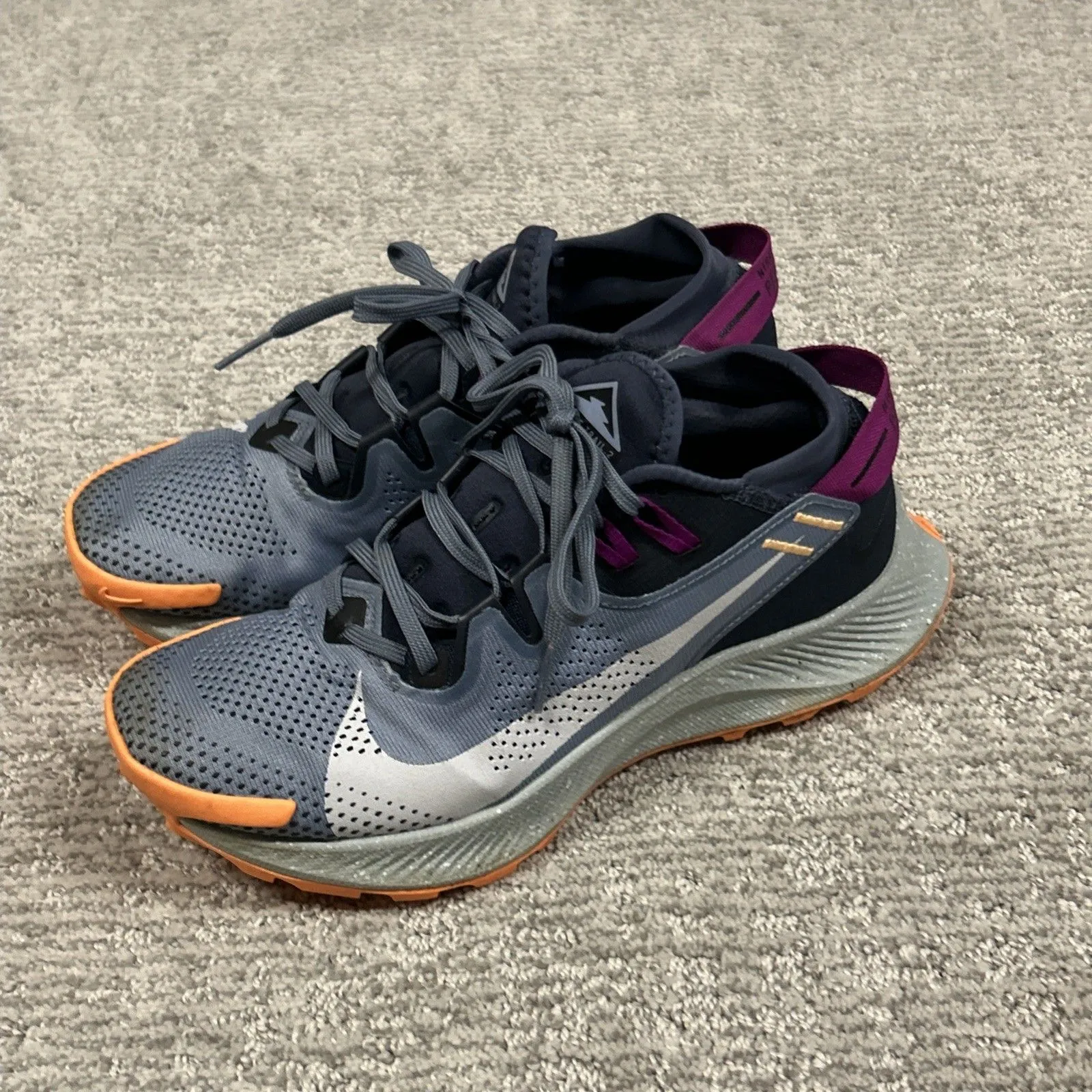 Nike Pegasus Trail 2 Shoes Womens 8 Trail Running Thunder Blue CK4309-401 - Image 6