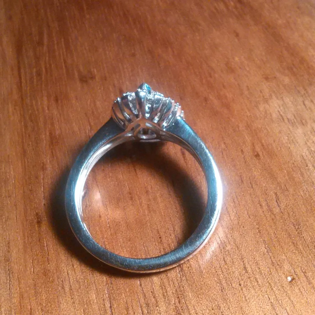 Mercury Mystic Topaz and White Zircon Sterling Silver Snowflake Ring (Size 6) - Image 13