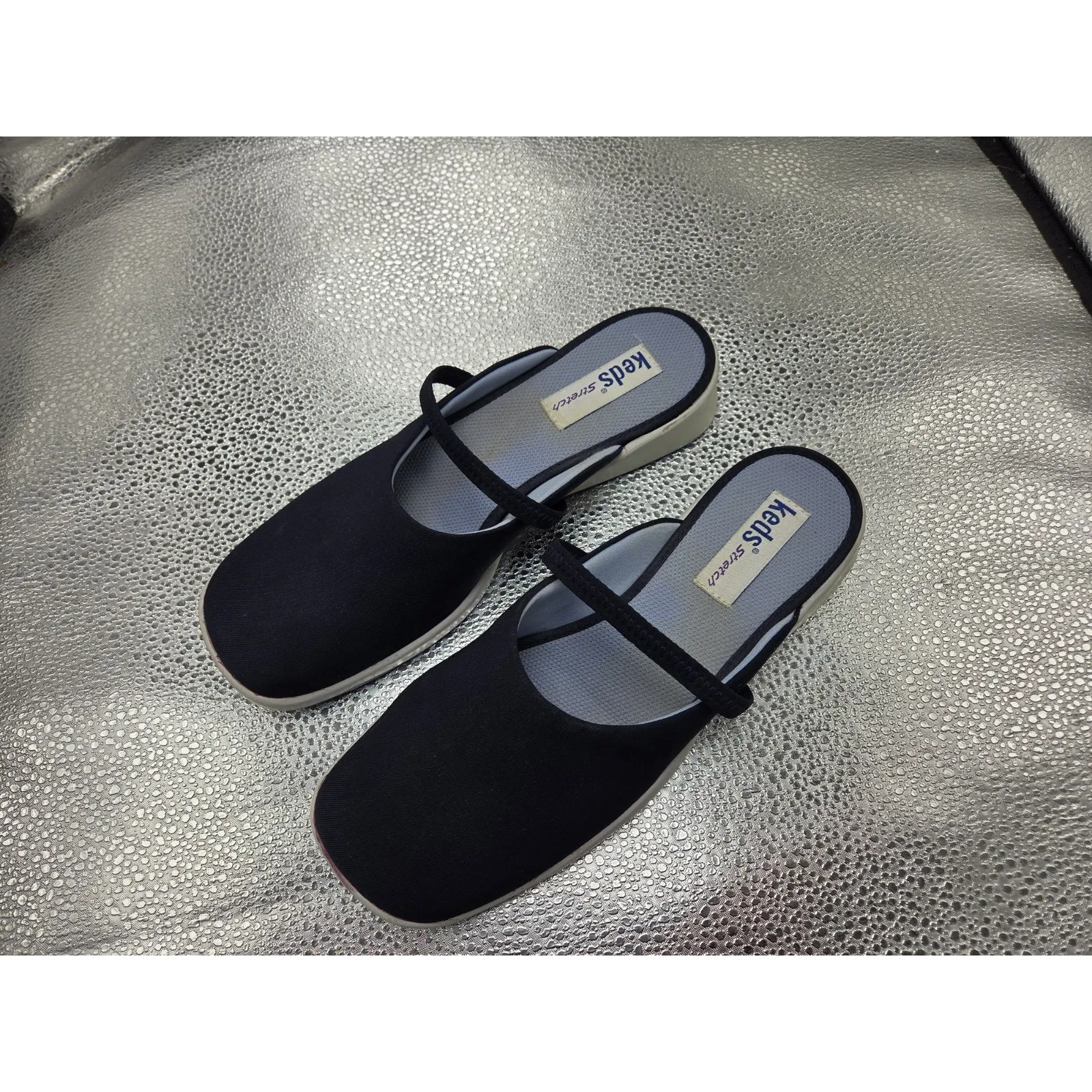 Keds Navy Blue Stretch Slip on Mules Shoes Comfort Women's Size 7.5 - Image 2