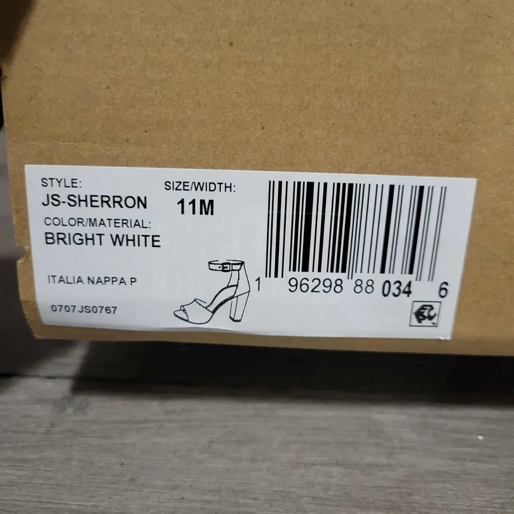 Jessica Simpson Women's Sherron Heeled Sandal Bright White Size 11 - Image 3