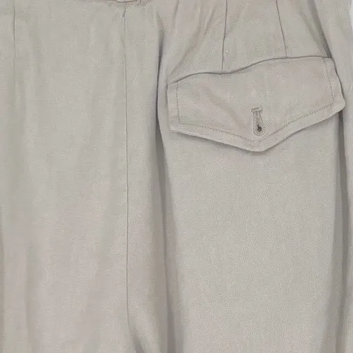By Anthropologie Johanna Marie Linen Blend Joggers Cream Size 0 Boho EUC - Image 7