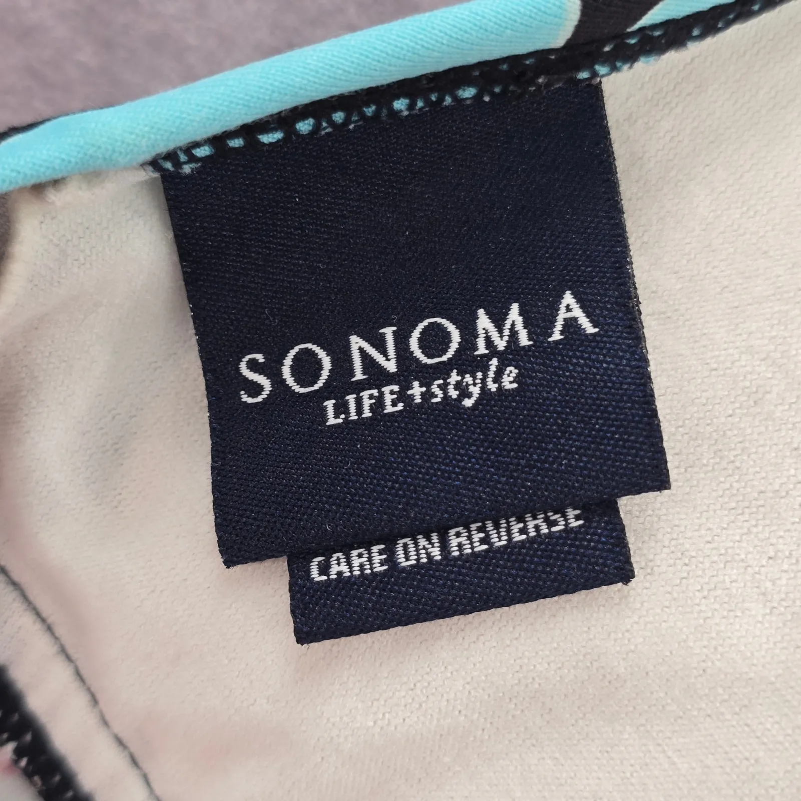 Sonoma Black Floral Halter Padded Swimwear Tankini Tank Top Medium M 10 - Image 5