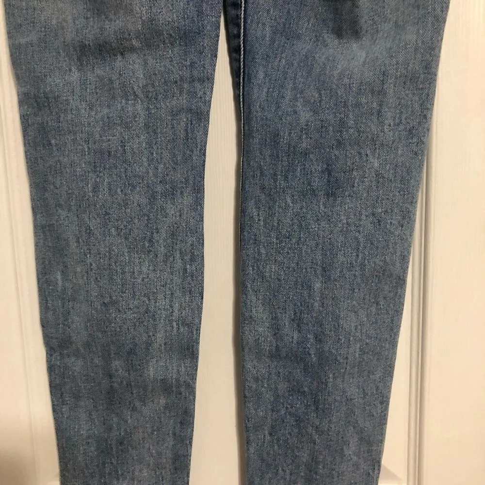 7 For All Mankind Criss‎ Cross Denim Jeans Women's Size 24 Trendy - Image 12