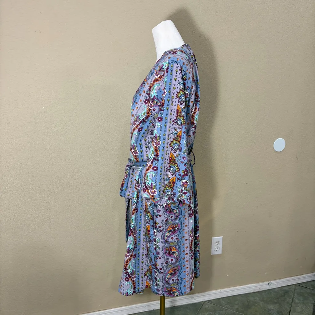 Vera Bradley Womens Plush Robe Size S/M Colorful Paisley Comfy Cozy Loungewear - Image 3