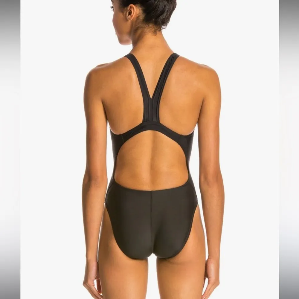 NWT Speedo Power Flex black One Piece Swimsuit. Size Women’s 4 - Image 2