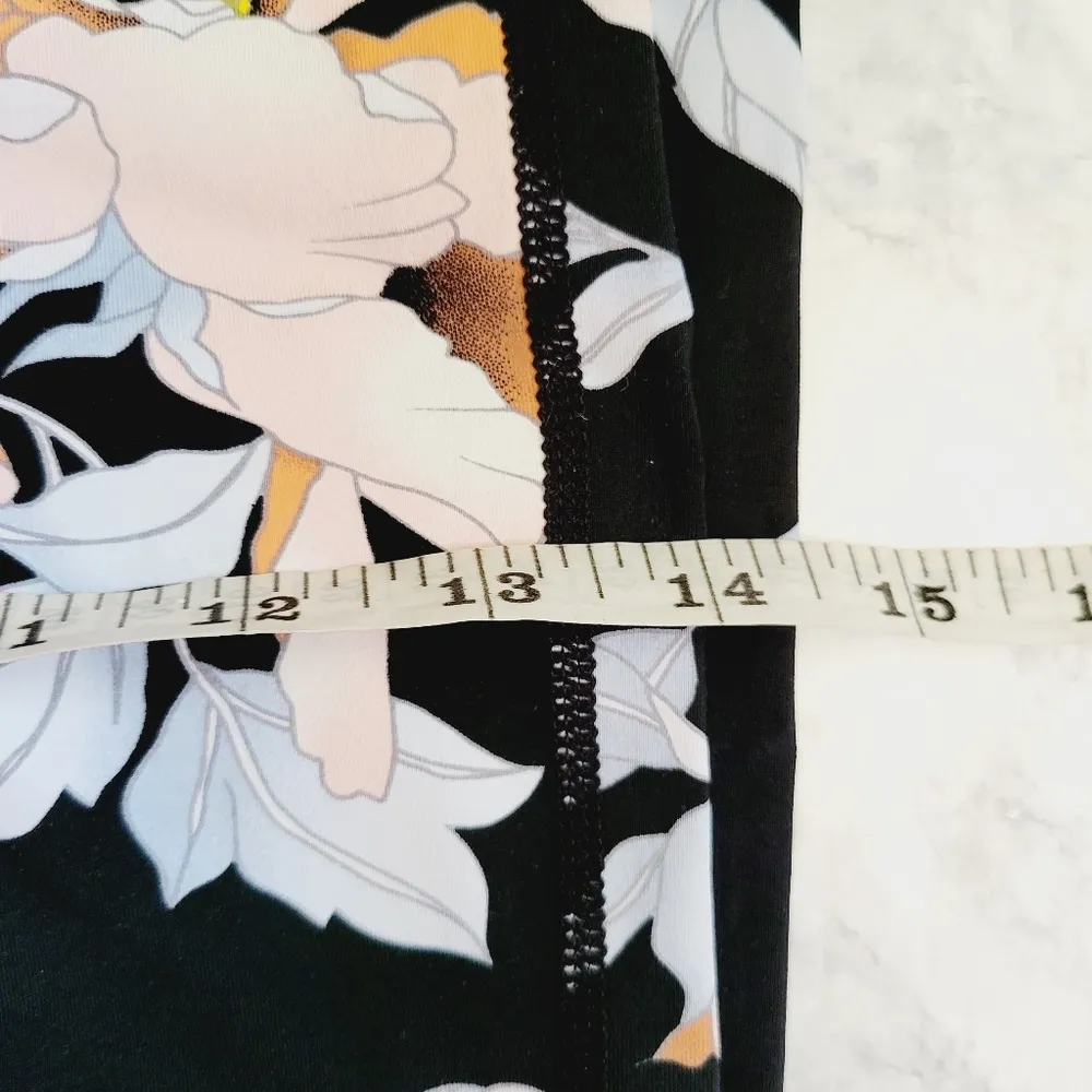 Mono B black floral leggings size small - Image 6