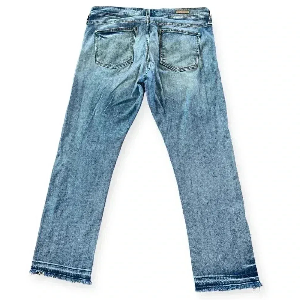 Pilcro and letterpress hyphen women's frayed hem jeans size 32 - Image 4