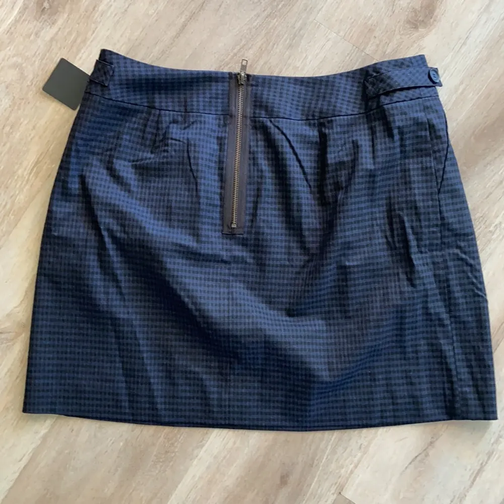 Halogen Women’s Black Purple Checked Pleated Skirt Size 14 NWT - Image 5