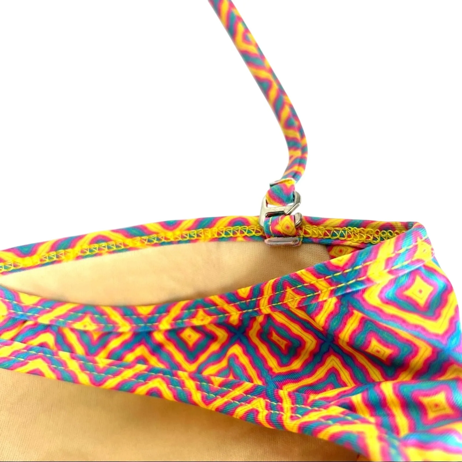 Koral Swimwear Multicolor Halter Bandeau 2-Piece Bikini Set M/L - Image 6